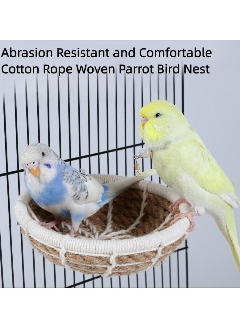 Woven Cotton Bird Nest Breeding Nest Parrot Bed Bird Cage Bed - Image 3