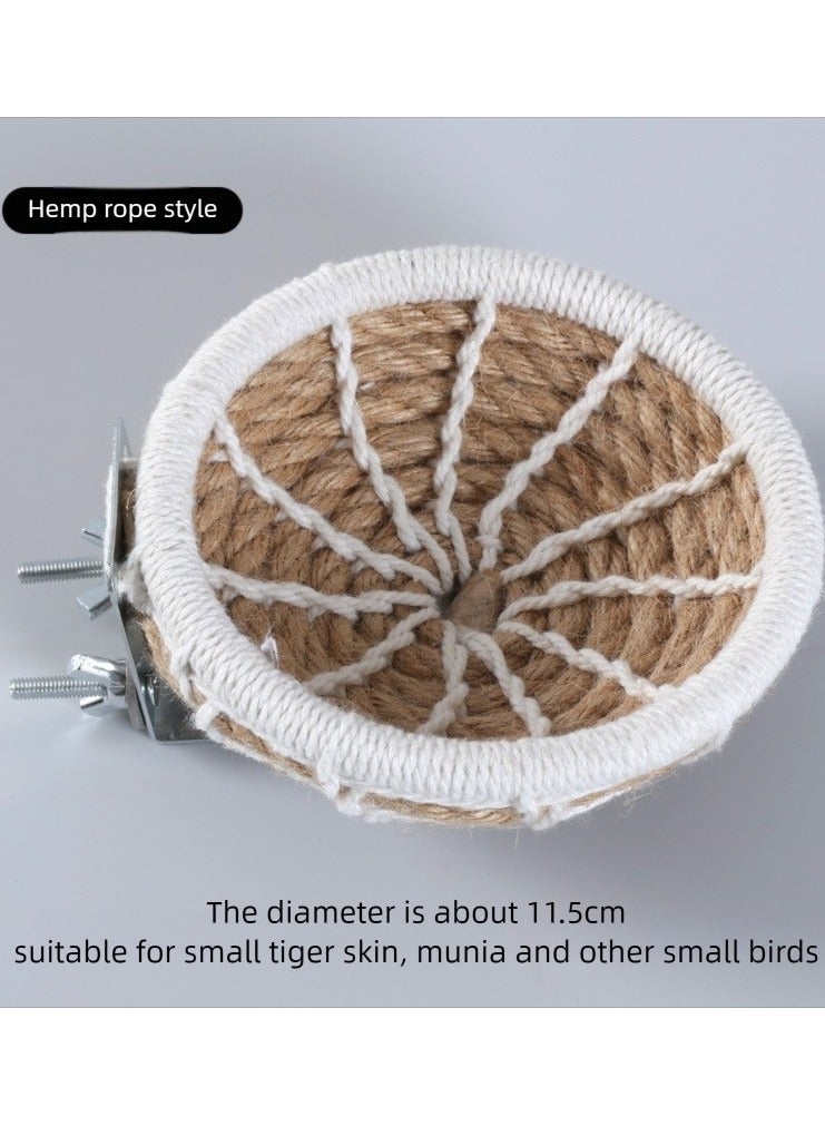 Woven Cotton Bird Nest Breeding Nest Parrot Bed Bird Cage Bed - Image 1