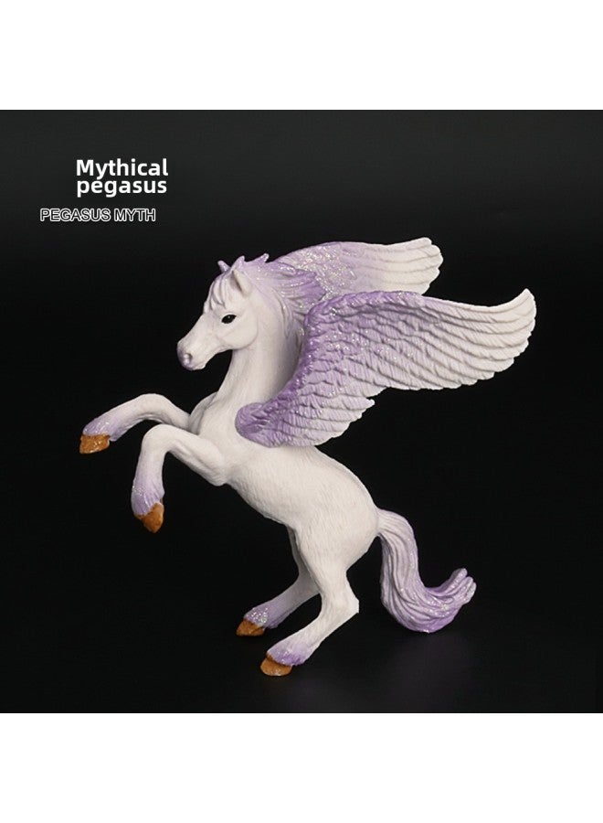 Direct Simulation Myth Series Model Pegasus Unicorn Chinese Dragon Children's Toy Exquisite Decorative Ornaments-Color:PL127-761 Shenyang - Image 3
