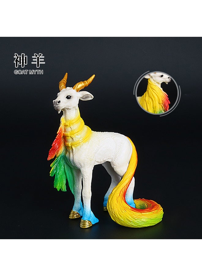 Direct Simulation Myth Series Model Pegasus Unicorn Chinese Dragon Children's Toy Exquisite Decorative Ornaments-Color:PL127-761 Shenyang - Image 5