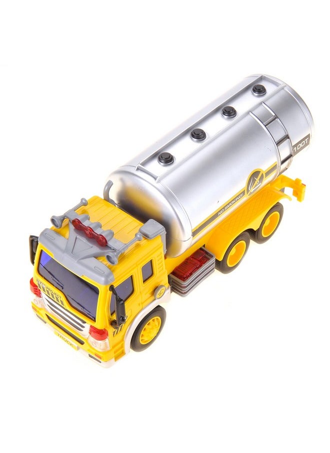 PowerTRC PowerTRC Push & Go Friction Powered Oil Truck Toy with Light and Sound | Realistic Play Oil Tanker Truck Toy Gift for Boys and Girls  - Image 5