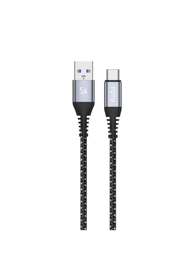 توتو TOTU CB-5-T 25W USB إلى كبل بيانات USB-C/TYPE-C ، الطول: 1M (رمادي)  - Image 1
