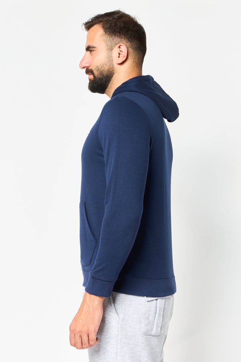 Reebok هودي رياضي للرجال بأكمام طويلة، لون كحلي - Image 4