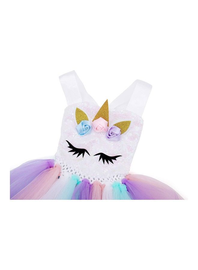 NIBEMINENT Princess Cosplay Costume With Unicorn Headband 120cm - Image 5