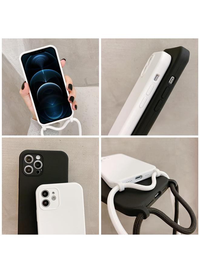 Zaboon Case For iPhone 12 Pro Max Crossbody Lanyard Liquid Silicone Case - Image 4