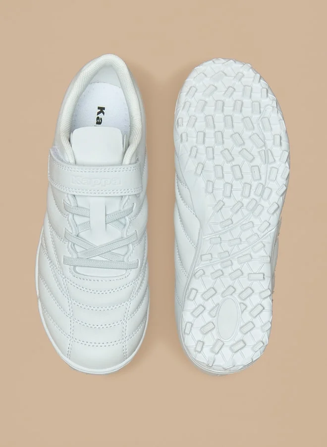 Kappa Boys' Stitch Detail Football Shoes with Hook and Loop Closure
