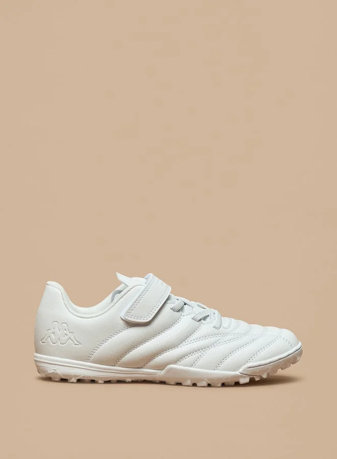 Kappa Boys' Stitch Detail Football Shoes with Hook and Loop Closure