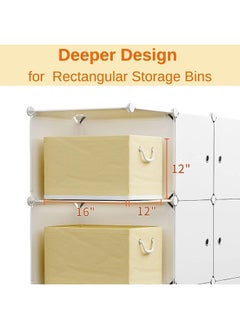Generic SUPAAR Cube Storage Organizer Cabinet Closet Storage Shelves Plastic Storage Shelving for Bedroom, Living Room, Office (5 cube white)  - Image 5