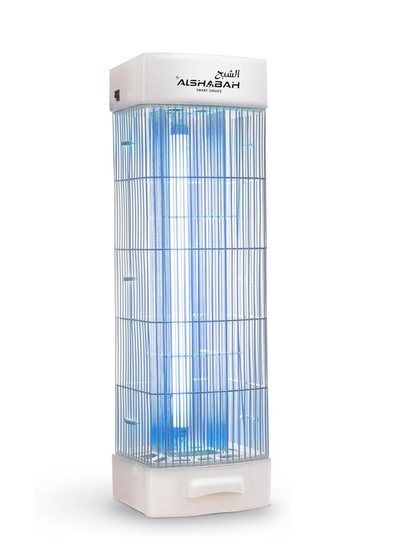 الشبح مزيل الحشرات الطائرة - أفضل صاعق للحشرات - مصيدة البعوض والذباب - للاستخدام الداخلي والخارجي - تخلص من الحشرات الطائرة باستخدام ضوء الأشعة فوق البنفسجية 22-25 واط وصدمة كهربائية 3800 فولت - Image 2