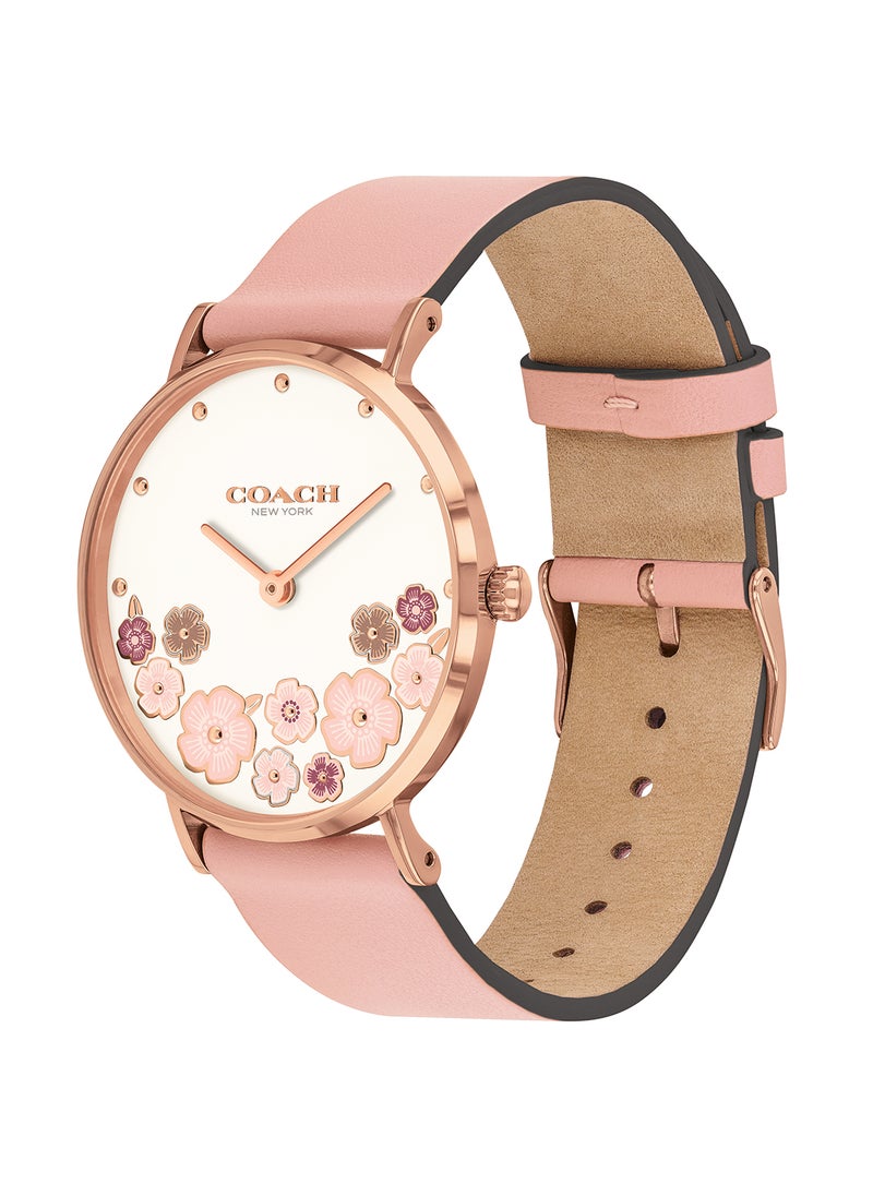 COACH - Women's Analog Round Shape Leather Wrist Watch 14503770 - 36 Mm - Image 1