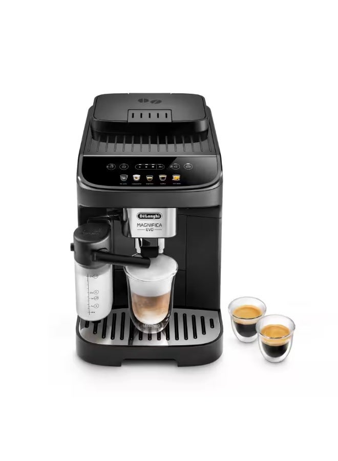ديلونجي De'Longhi Magnifica Evo Automatic Coffee Machine, LatteCrema System, Black - ECAM290.61.B 1.8 L 1450 W ECAM290.61.B Glossy Black - Image 1