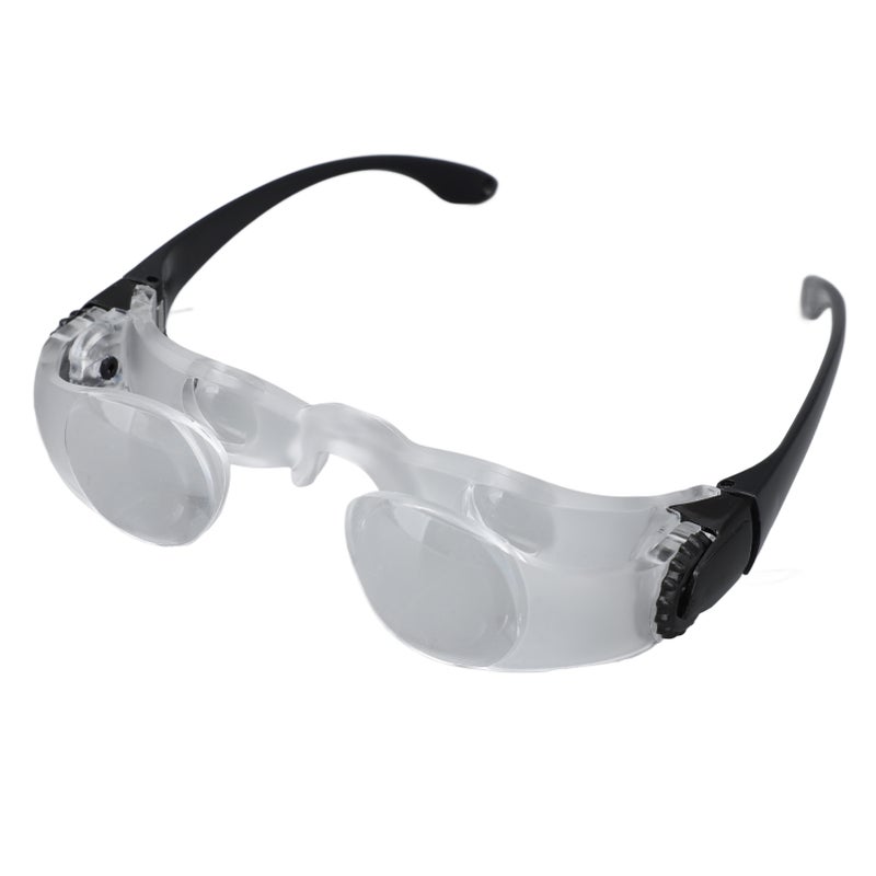 Binocular Glasses Magnifier Fishing Glasses 4X with 3 Color Polarized Clip Filter Comfort Nose Pad Adjustable Telescope Glasses for Concert - Image 3