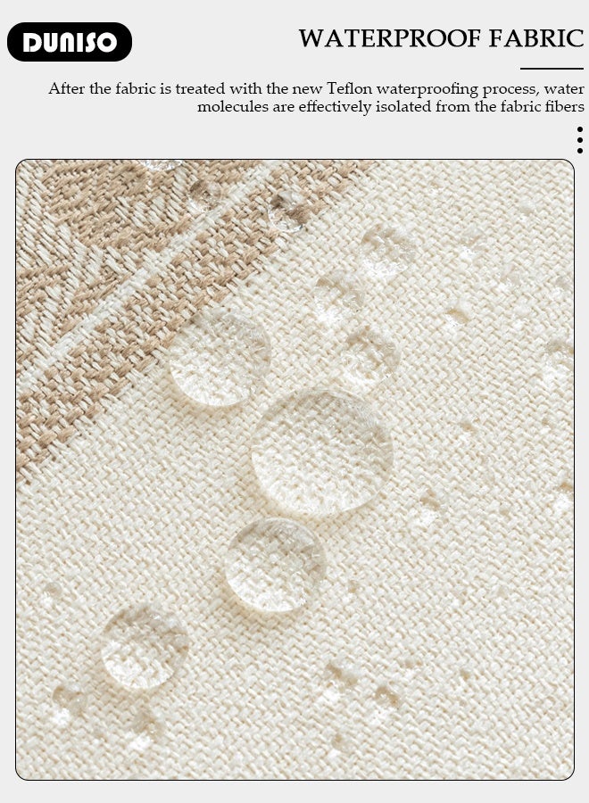 DUNISO Table Runner with Tassels, Luxury Decorative Dresser Runner, Nordic style Table Runner Cloth, Waterproof Reusable  Dining Table Runner, Table Decor for Home, Wedding and Party , 13.7×70.8 inch - Image 3