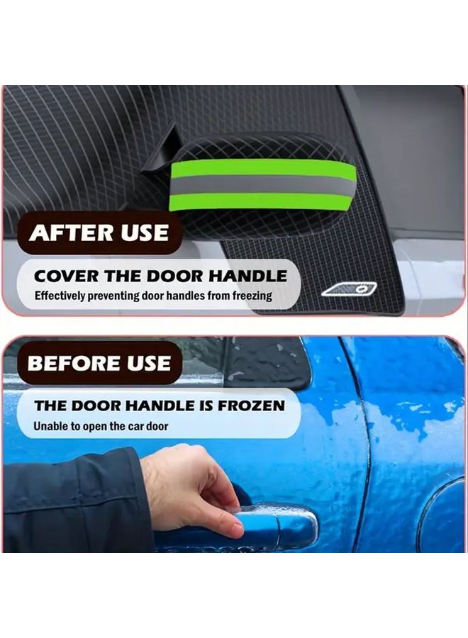 Large Magnetic Car Windshield Cover 102x45 Inch Frost Sun Protection Oxford Fabric - Image 4
