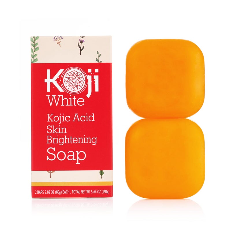 Koji White Pure Kojic Acid Soap | Glycerin Soap Bar for Gentle Skin Brightening and Exfoliation with Tea Tree, Coconut Oil, Hyaluronic Acid & Vitamin C, Vegan, 2.82 oz - Image 1