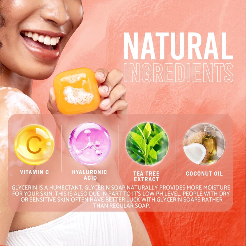 Koji White Pure Kojic Acid Soap | Glycerin Soap Bar for Gentle Skin Brightening and Exfoliation with Tea Tree, Coconut Oil, Hyaluronic Acid & Vitamin C, Vegan, 2.82 oz - Image 4