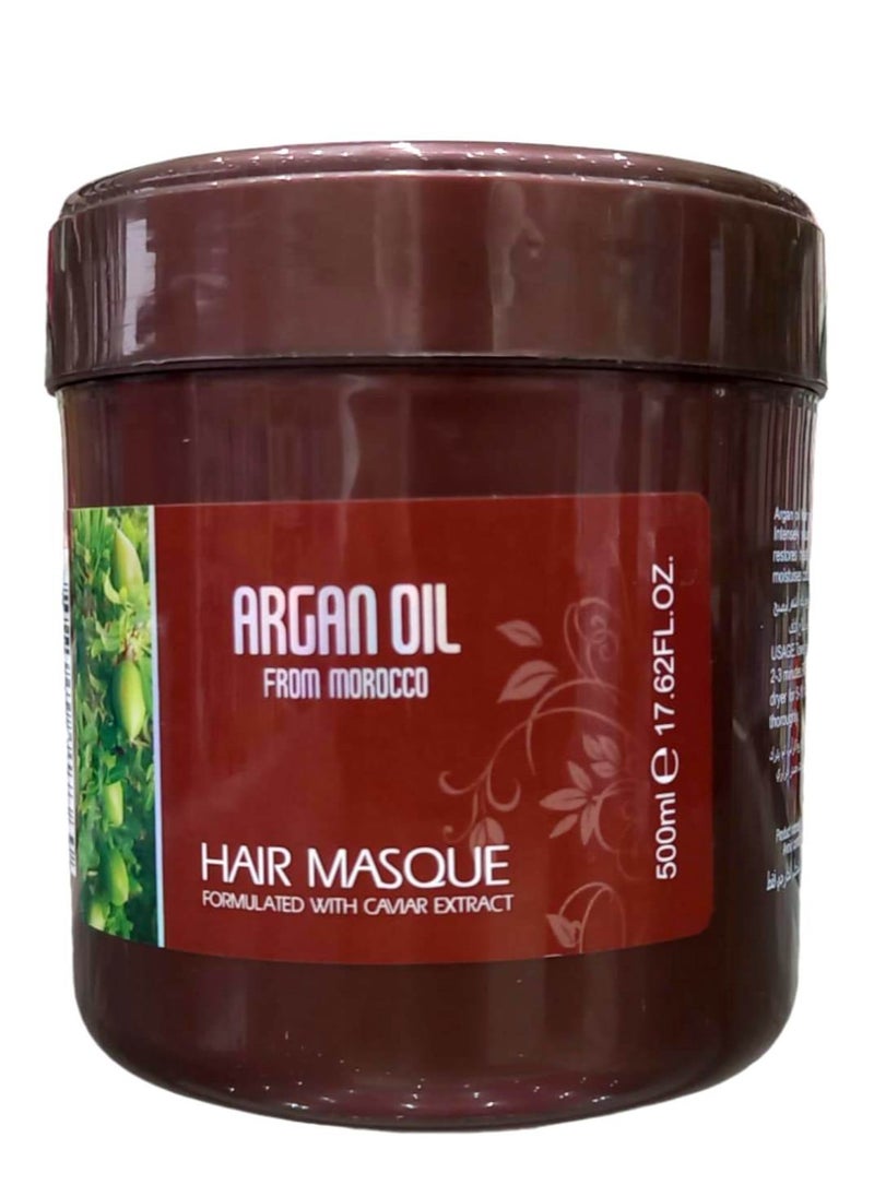 Argan Oil - Mask For Dyed And Popcorn Hair That Reconstructs Hair 500 ml - Image 1