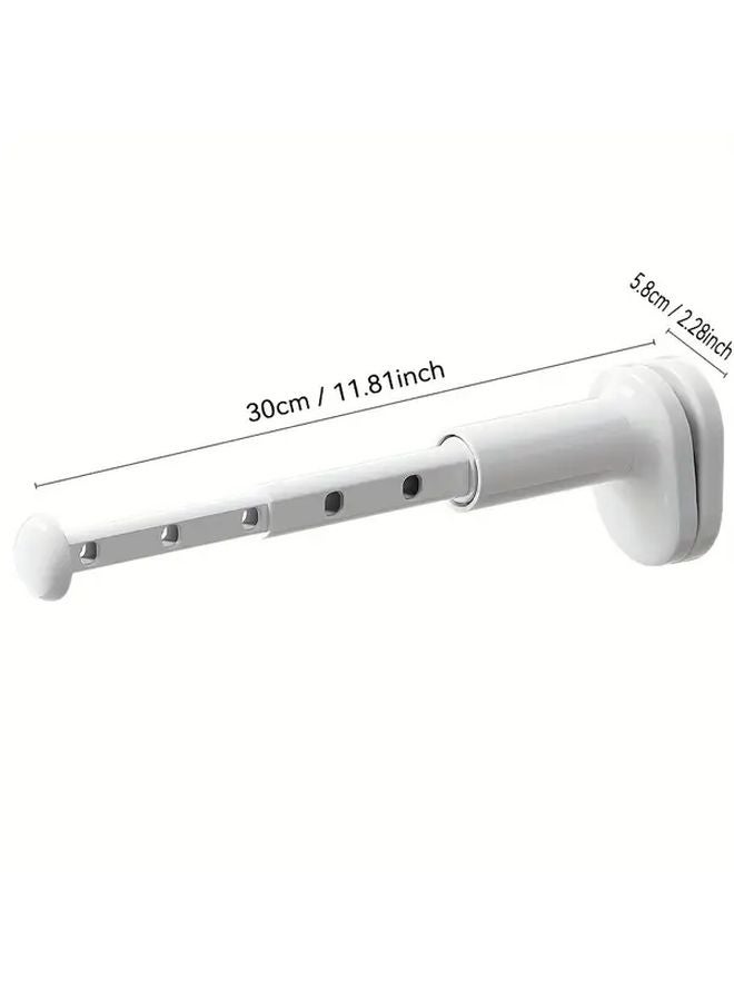 Upgraded Foldable Travel Clothes Hanger Adjustable Tension Rod ABS Material Holds 5 Clothes - Image 1