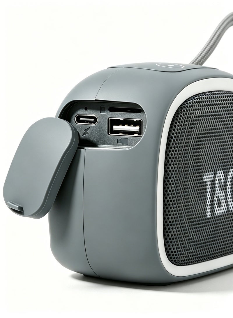 Tg659 Bluetooth Speaker Portable Outdoor Wireless Subwoofer Mini Stereo Audio Support TF Card Rechargeable Bluetooth Speaker With Loud Sound Deep Bass For Home Travel Camping Party Daily Entertainment - Image 4