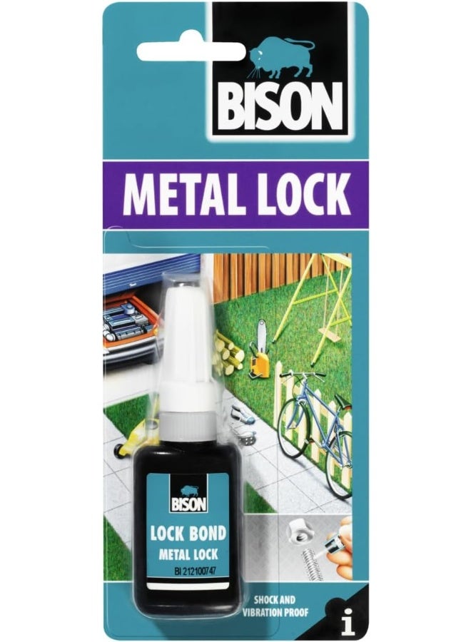 Bison Metal Lock – 10ml Carded Tube – High-Strength Threadlocker for Metal Fasteners, Screws & Bolts - Image 1