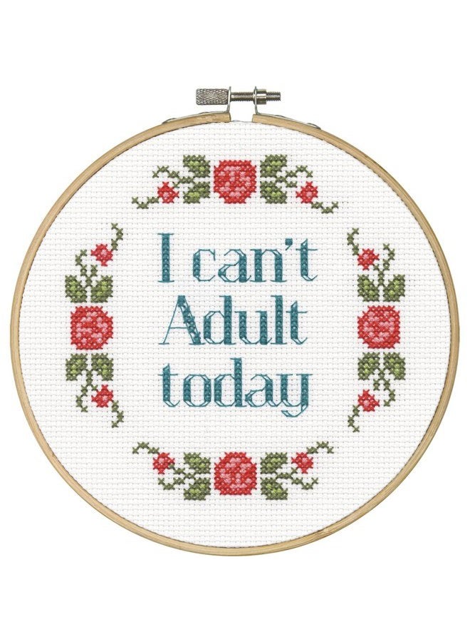 Cross Stitch Kit 6" Say It! Can't Adult