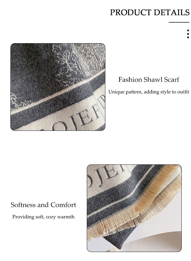 DUNISO Women's Scarves Air-Conditioned Room Shawls Neck Protectors Coat Windbreakers Cardigan Windbreakers Office Warmth Neck Protectors Scarves - Image 3