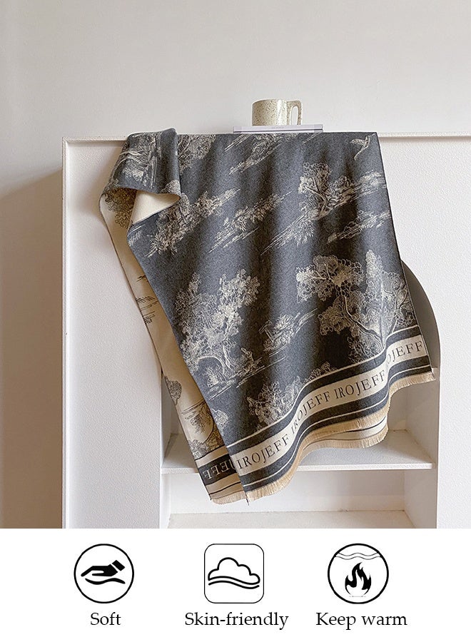 DUNISO Women's Scarves Air-Conditioned Room Shawls Neck Protectors Coat Windbreakers Cardigan Windbreakers Office Warmth Neck Protectors Scarves - Image 4