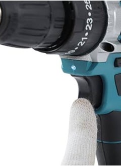 Generic Cordless drill kit with 168V power and 10mm chuck size in blue and black colors ideal for wall drilling and screw driving powerful wireless drill with rechargeable battery variable speed LED lighting and adjustable settings for multiple home uses perfect for maintenance home improvement electric drill cordless drill portable drill rechargeable drill electric drill cordless multifunction drill driver  - Image 3