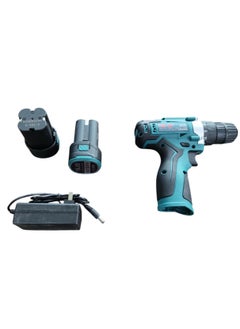 Generic Cordless drill kit with 168V power and 10mm chuck size in blue and black colors ideal for wall drilling and screw driving powerful wireless drill with rechargeable battery variable speed LED lighting and adjustable settings for multiple home uses perfect for maintenance home improvement electric drill cordless drill portable drill rechargeable drill electric drill cordless multifunction drill driver  - Image 5
