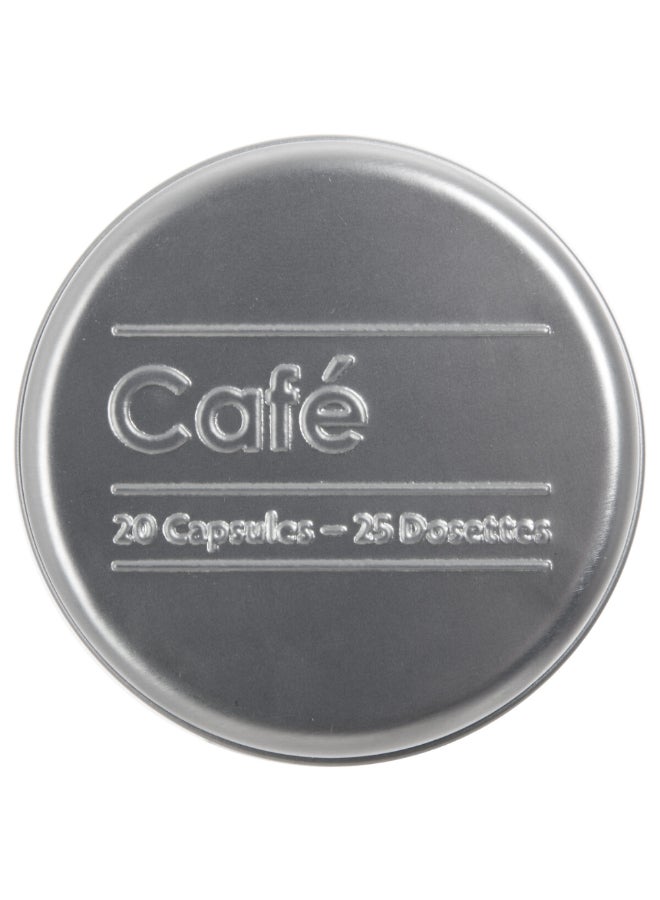 Five Simply Smart Durable Metal Coffee Capsule Box Black and Silver 17.8 x 7.8 x 7.8 cm 136303 - Image 3