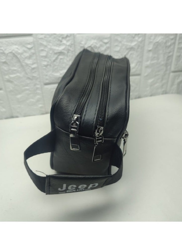 Jeep Buluo Multi-pocket handbag, high quality leather-Black  - Image 2
