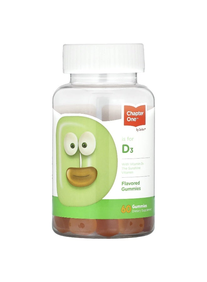 Chapter One Chapter One, Vitamin D3, 25 mcg (1,000 IU), 60 Gummies  - Image 1