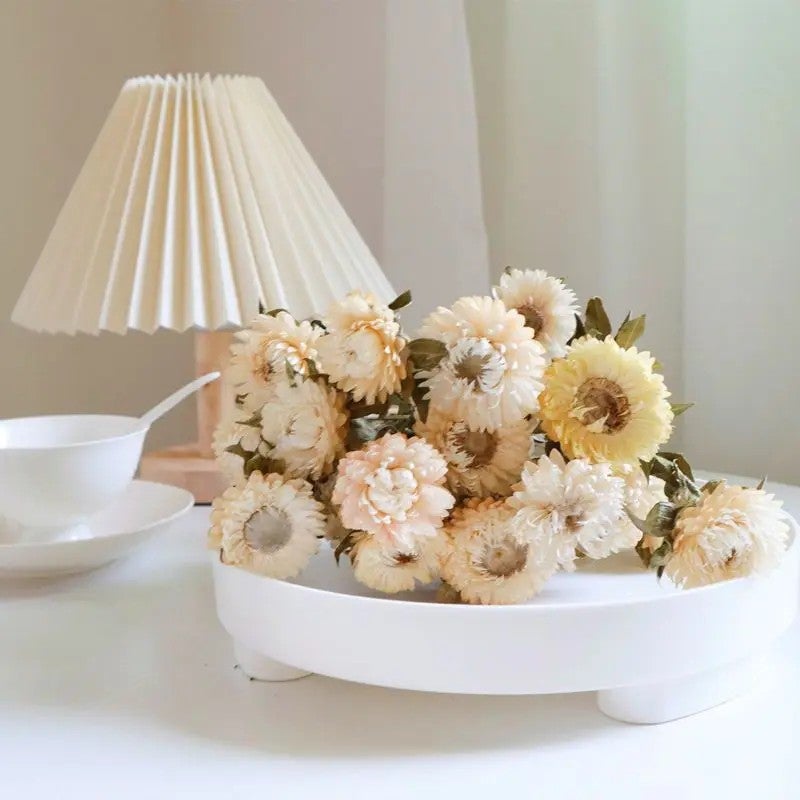 Bluejw Natural Rainbow Dried Chrysanthemum Bouquet - Eco-Friendly Home Decor, Lightly Scented Dried Plants for Lasting Beauty - Image 1