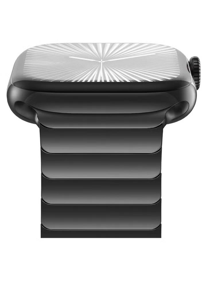 TIGER Stainless Steel Strap for iWatch 49mm, 46mm, 45mm, 44mm, 42mm – Black Replacement Band for Apple Watch Ultra 3, Ultra 2, Ultra, Series 10, 9, 8, 7, SE, 6, 5, 4, 3, 2, 1 – Sleek, Durable & Adjustable - Image 5