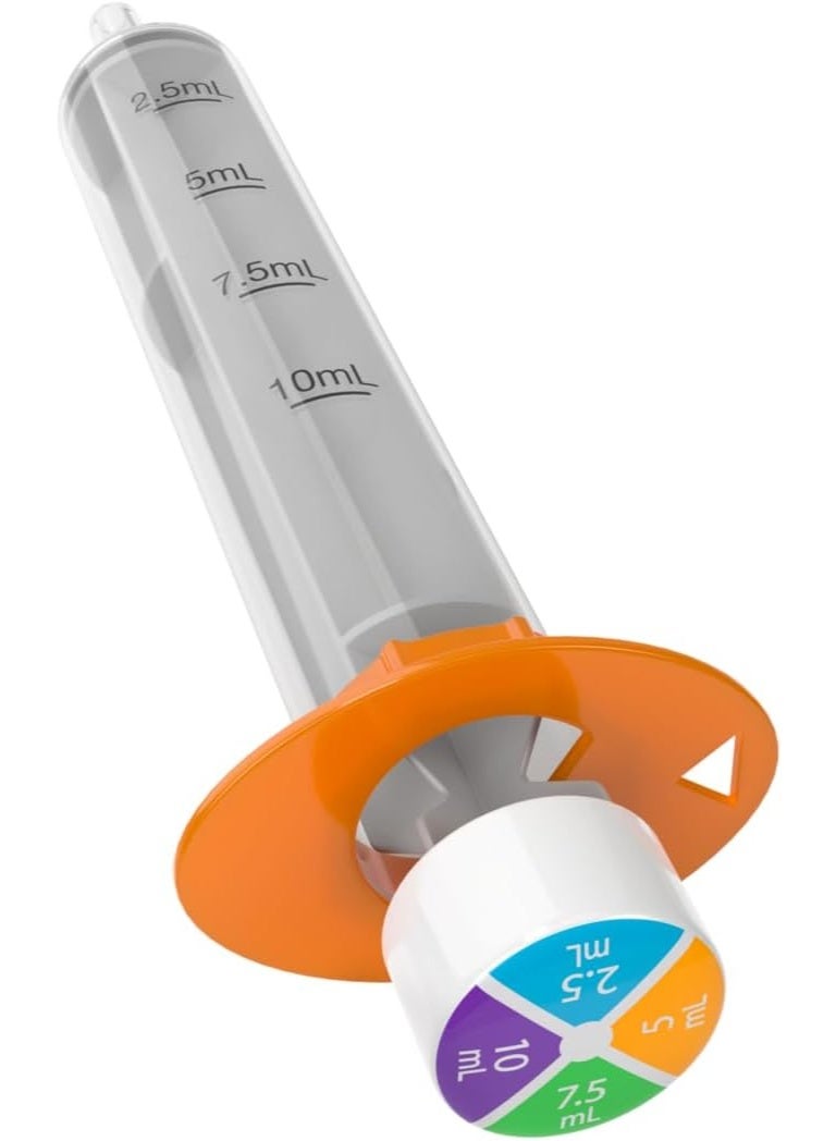 EZY DOSE Kids Baby Oral Syringe & Dispenser, True Easy Design for Liquid Medicine,Tylenol, Motrin, Easy to Administer, Accurate Dosing,10 mL/2 TSP Color Coded, BPA Free - Image 1