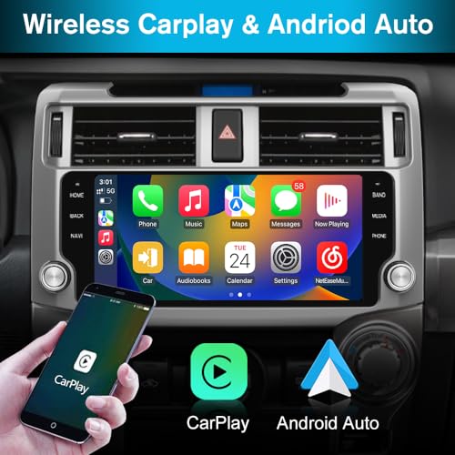 j Junsun Car Radio Stereo Android 13 for Toyota 4runner 2010-2022 Head Unit with Android Auto CarPlay - Image 3