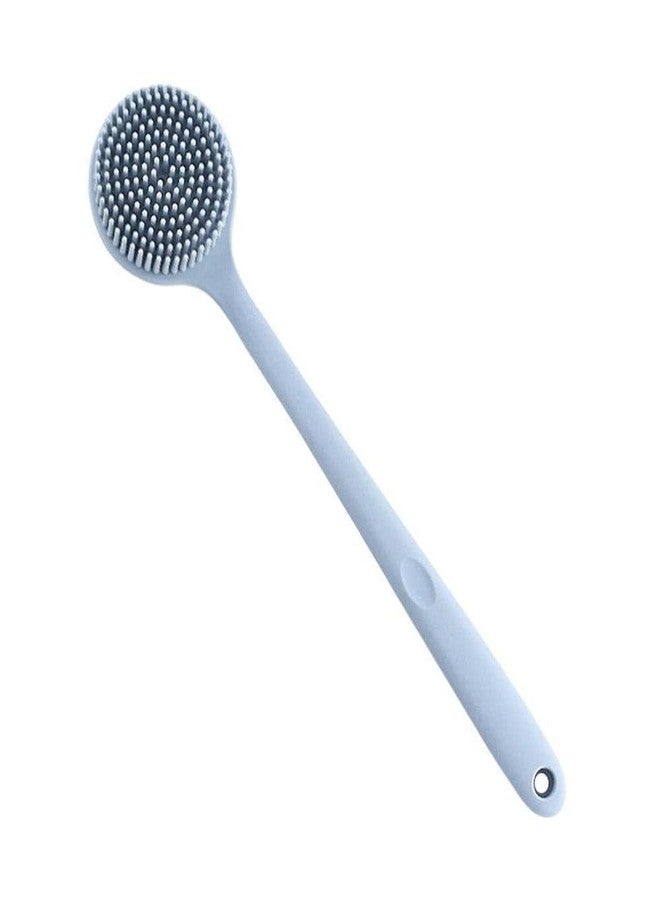 SPITEN Silicone Bath Brush with Long Handle - Soft Bristles Back Scrubber for Shower | Body Massage - Exfoliating Dirt Removal Brush for Men | Women (Blue) - Image 1