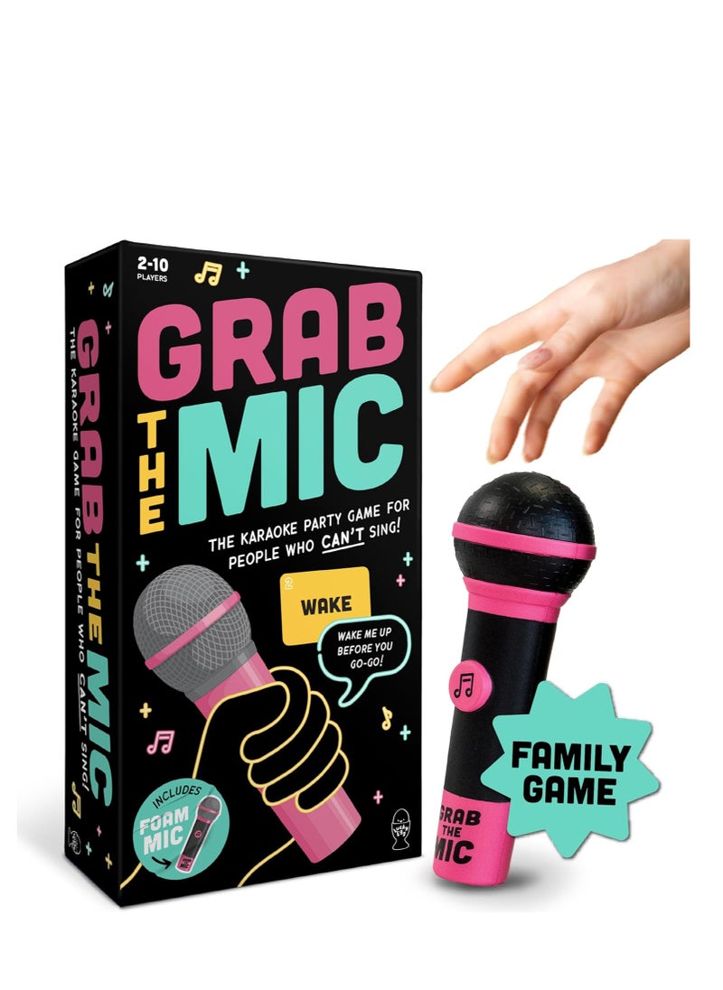 VIRUS GUARD - Lucky Egg Exciting Grab The Mic - The Family Karaoke Game 8+ Year Olds, 2-10 Players - Board Game for Bad Singers - 250 Lyric Cards for Fun Hilarious Games Night, Birthday Party, Kids Gift - Image 1