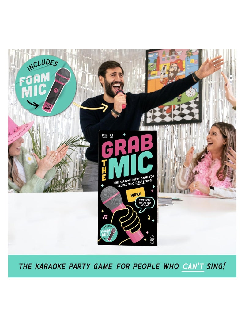 VIRUS GUARD - Lucky Egg Exciting Grab The Mic - The Family Karaoke Game 8+ Year Olds, 2-10 Players - Board Game for Bad Singers - 250 Lyric Cards for Fun Hilarious Games Night, Birthday Party, Kids Gift - Image 1