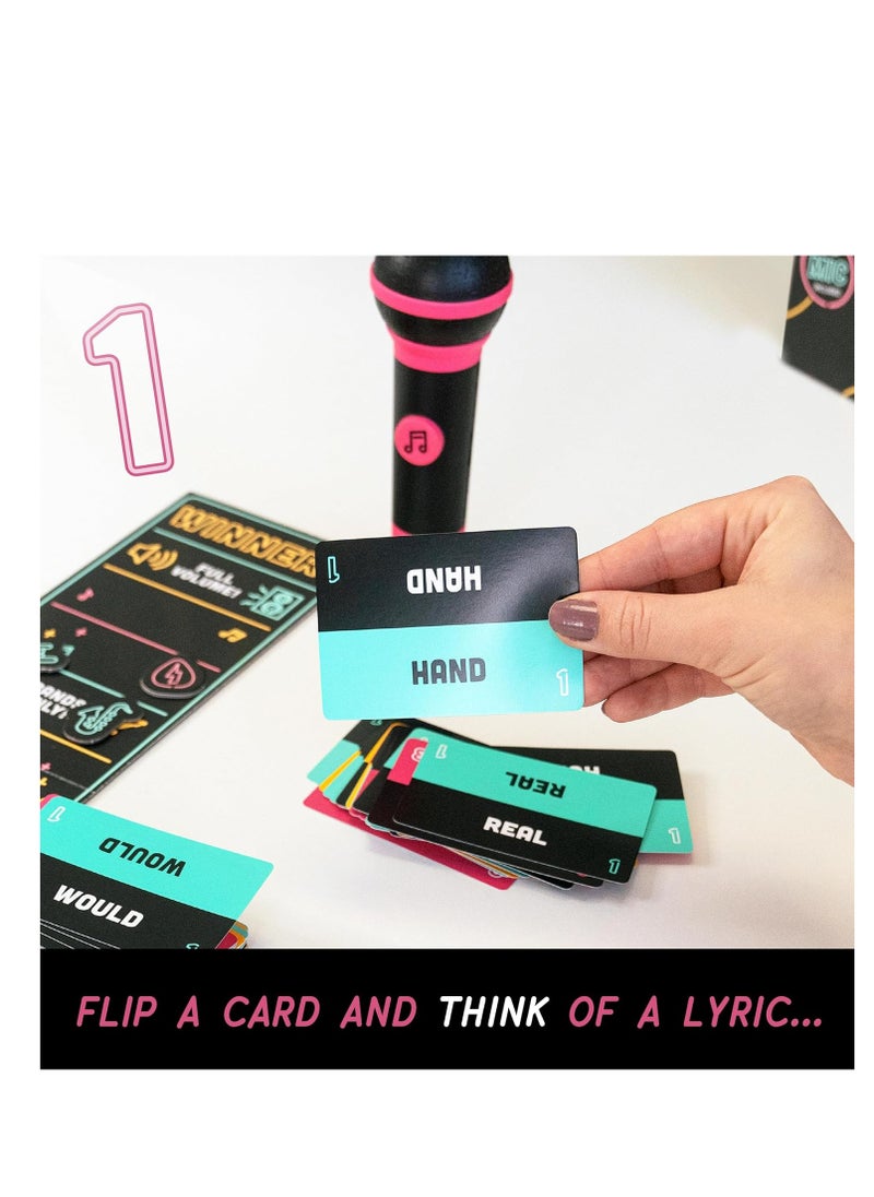 VIRUS GUARD - Lucky Egg Exciting Grab The Mic - The Family Karaoke Game 8+ Year Olds, 2-10 Players - Board Game for Bad Singers - 250 Lyric Cards for Fun Hilarious Games Night, Birthday Party, Kids Gift - Image 1