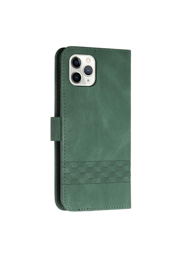 Zaboon Case For iPhone 11 Pro Cubic Skin Feel Flip Leather Phone Case - Image 3