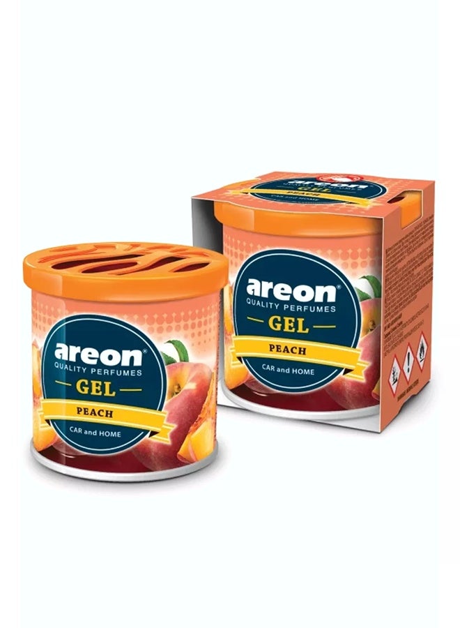 Areon Gel Can Car Air Freshener Peach 80g