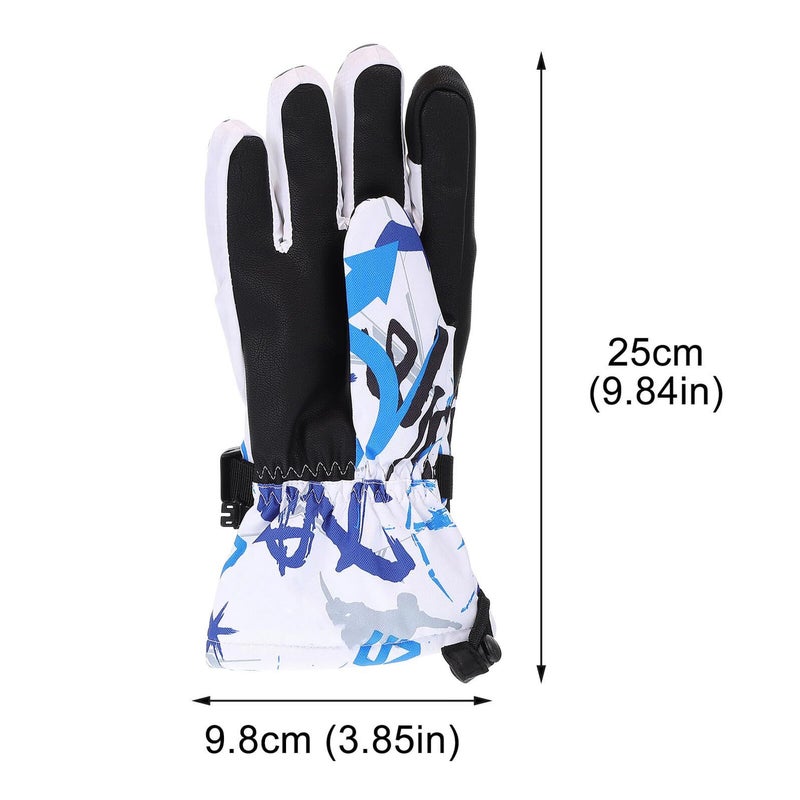 Thickened Touchscreen Ski Gloves Adjustable Wrist Strap Anti Skid Lightweight Comfortable Warm Winter Outdoor Sports Gear For Men Women - Image 3