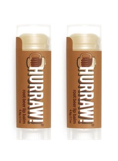 Hurraw! Root Beer Lip Balm 2 Pack: Organic Certified Vegan Cruelty and Gluten Free NonGMO 100% Natural Ingredients Bee Shea Soy and Palm Free Made in USA  - Image 1