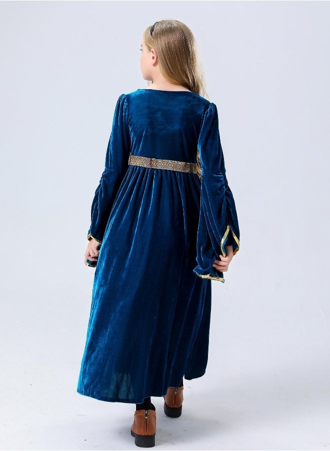 فستان رينيه مخصص للفتيات - ز dressesة أميرة من العصور الوسطى - زي رينيه للأطفال - فستان مهرجان هالوين - Image 4