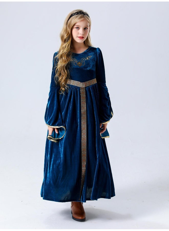 فستان رينيه مخصص للفتيات - ز dressesة أميرة من العصور الوسطى - زي رينيه للأطفال - فستان مهرجان هالوين - Image 2
