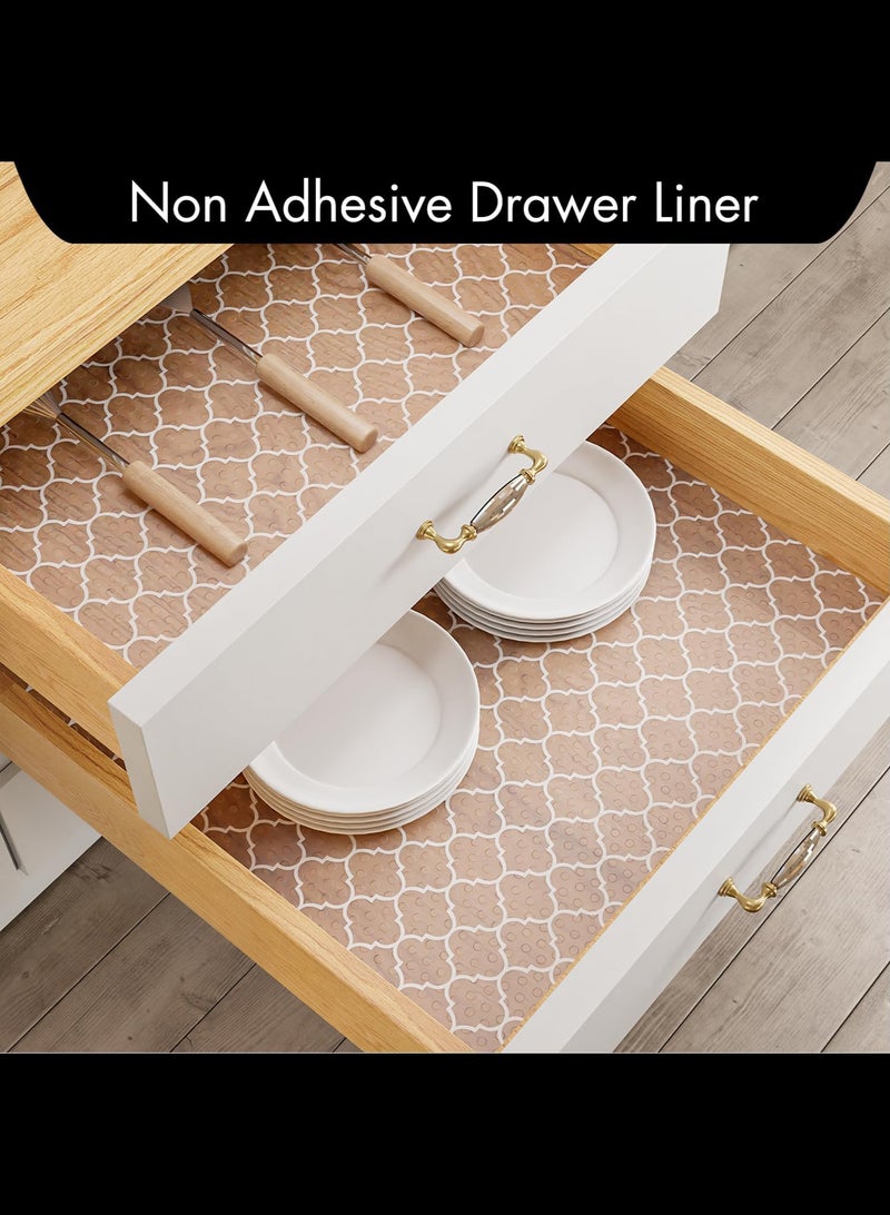 Shelf Liner  Non-Adhesive Shelf Liners for Kitchen Cabinets  WaterproofDurable EVA Cabinet Liners 130x150cm - Image 2
