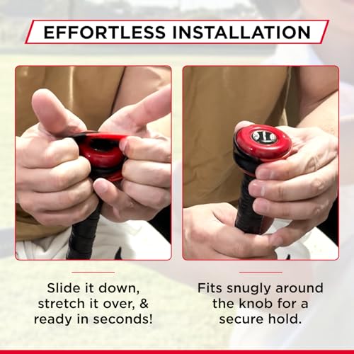 Grip-N-Rip II Softball Bat Taper Non-Slip Ergonomic Grip for Secure Hold Durable & Long-Lasting Easy Installation Fits Most Softball Bats Ideal for Enhanced Comfort & Performance (Red) - Image 5