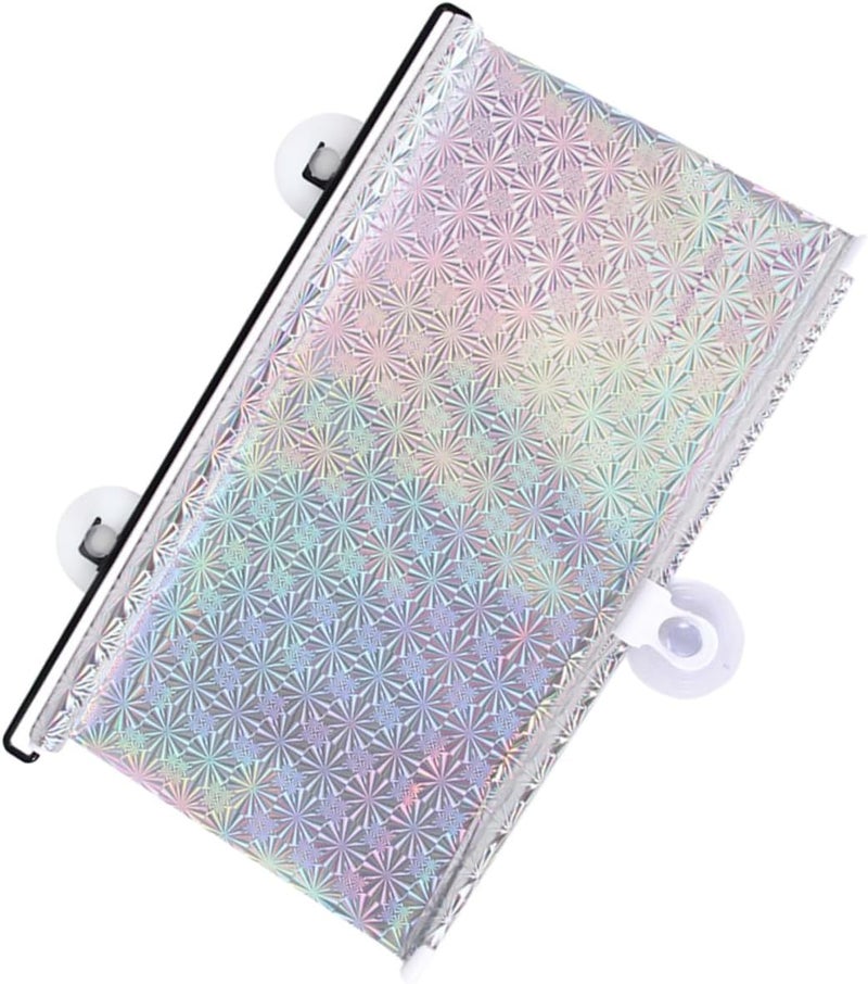 Wear resistant PRETYZOOM Vehicle Sun Shade Automatic Retractable Side Window Curtain Silver with Suction Cups Heat and Sunlight Protection for Car Cooling and Privacy Easy Installation and Storage Balanced structure - Image 1