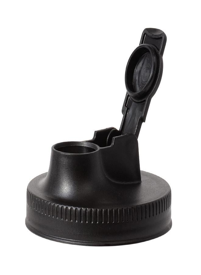 Jarware Jarware 82686 Black Wide Mouth Mason Jar Spout Lids, with and without Handle, Set of 2  - Image 2
